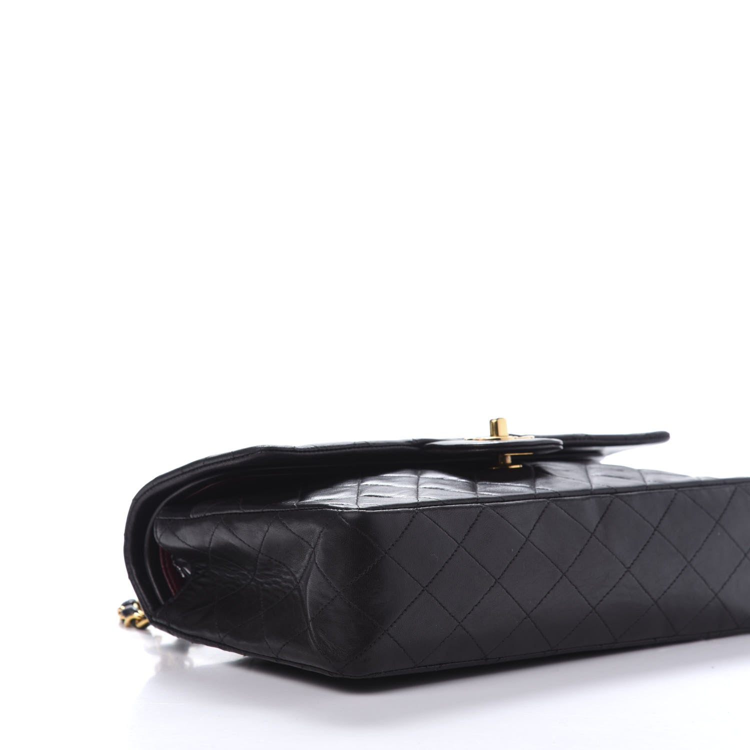 Chanel Lambskin Quilted Medium Double Flap Black 5 of 11