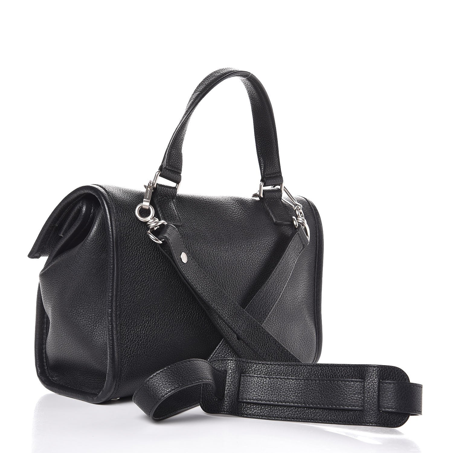 Balenciaga Veau Grana Small Tool Satchel Black 3 of 7