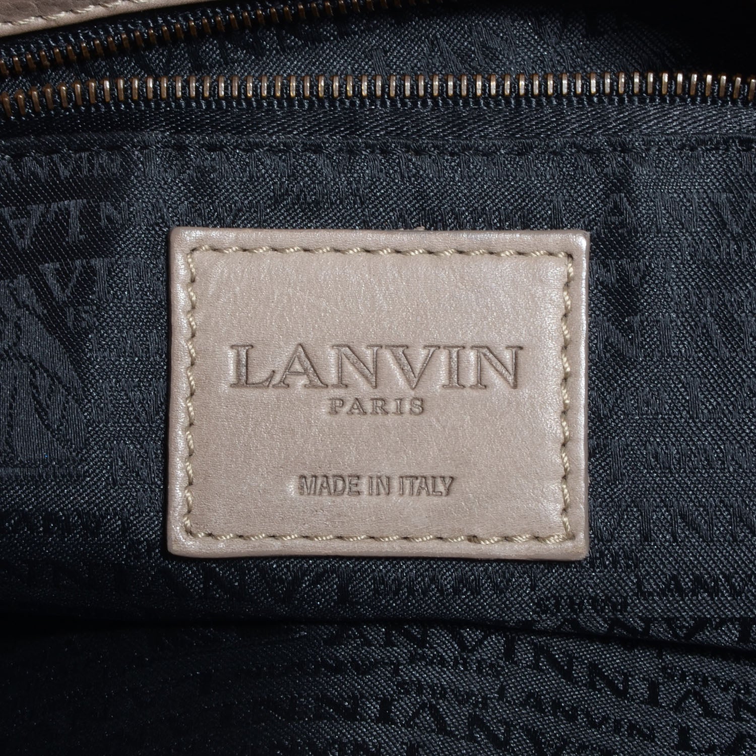 Lanvin Leather Medium Happy Shoulder Bag Mastic 6 of 8