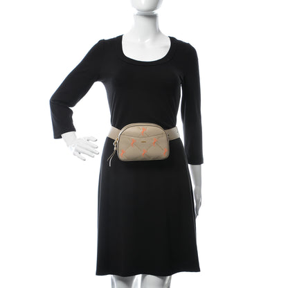 Chloe Smooth Calfskin Little Horses Embroidered Signature Belt Bag Pastel Grey 2 of 9