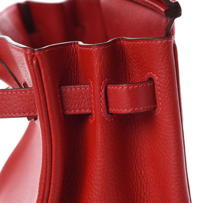 Hermes Taurillon Clemence Birkin 30 Rouge Casaque 11 of 31