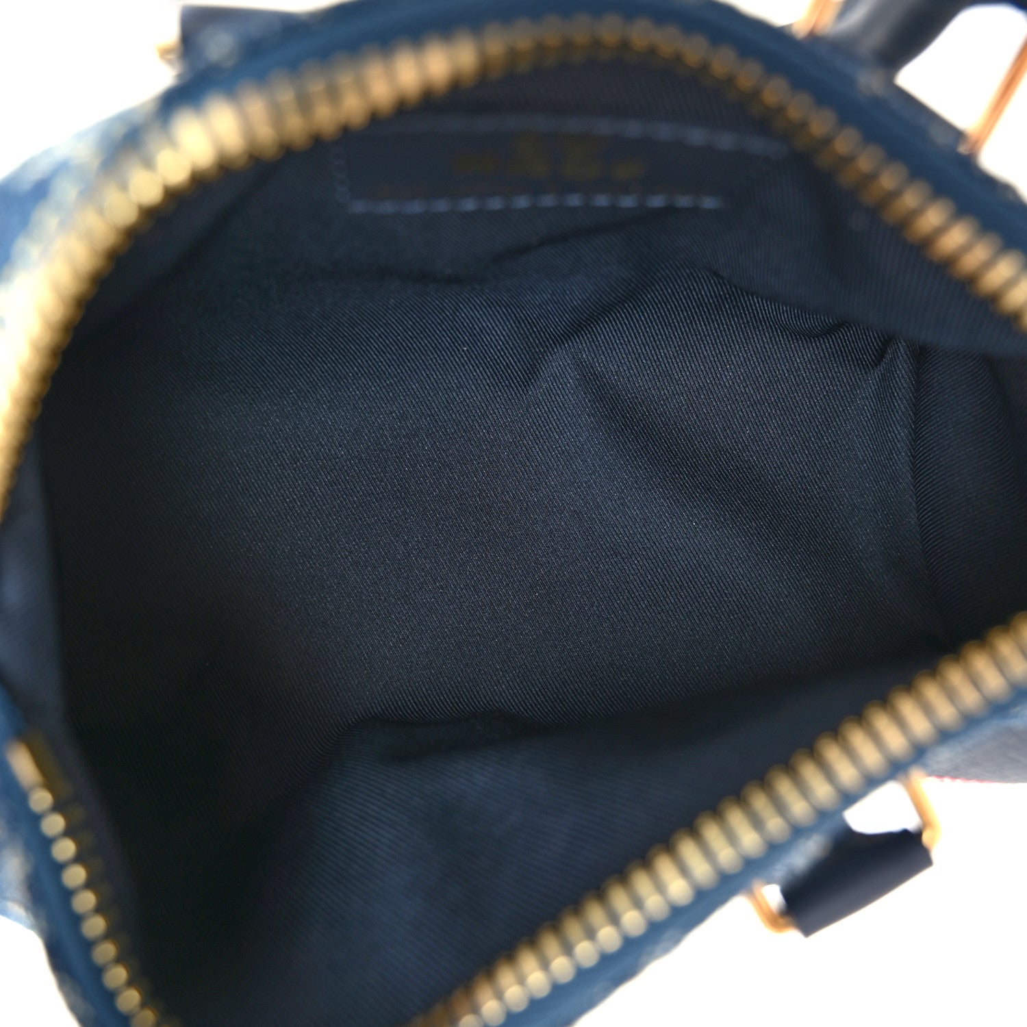 Louis Vuitton X NIGO Taurillon Monogram Denim Drip Keepall XS Blue