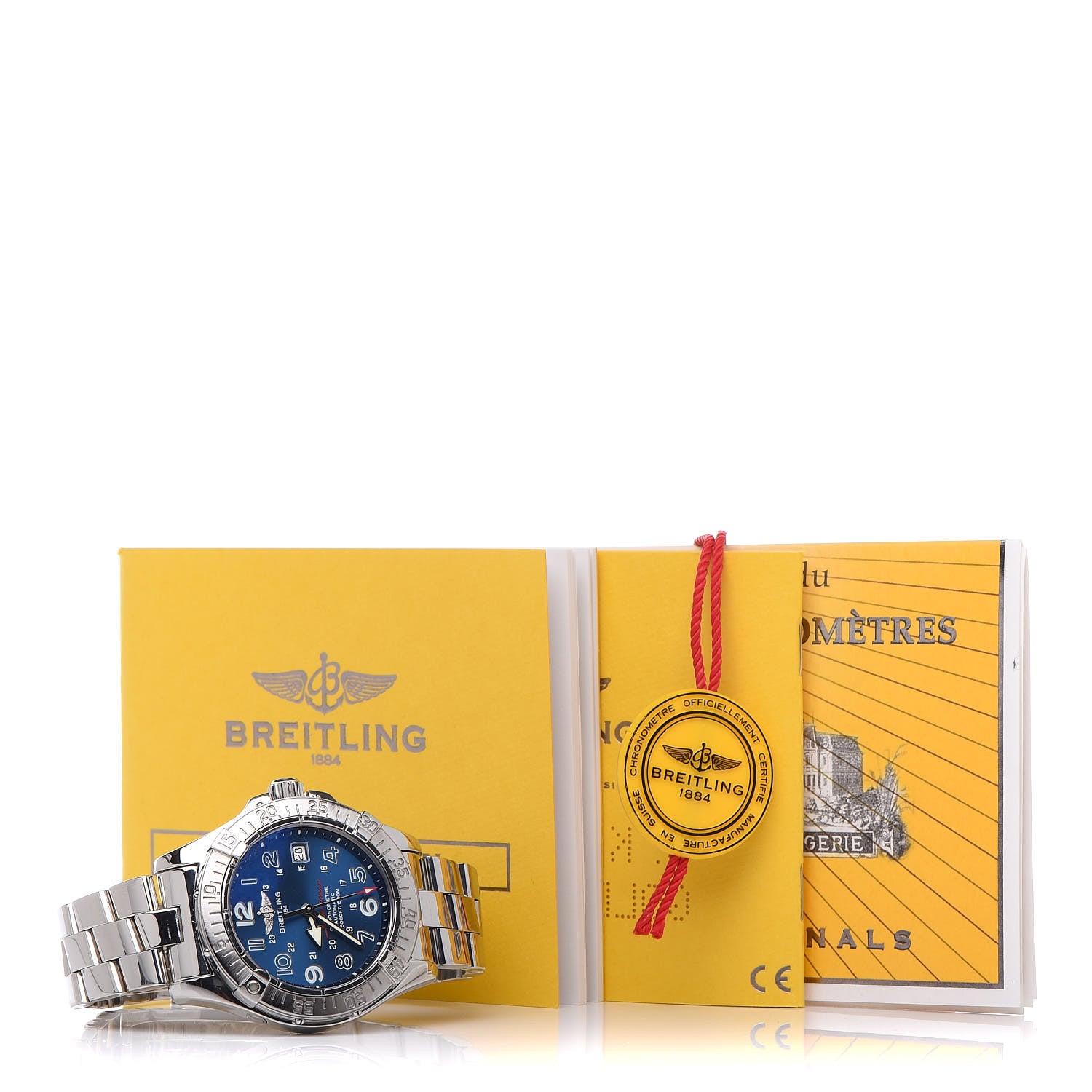 Breitling Stainless Steel 42mm Aeromarine Superocean Automatic Watch Blue A1736006 8 of 8