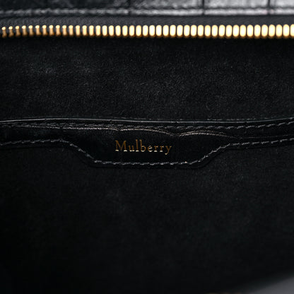 Mulberry Crocodile Embossed Calfskin Small Zipped Bayswater Black 5 of 12