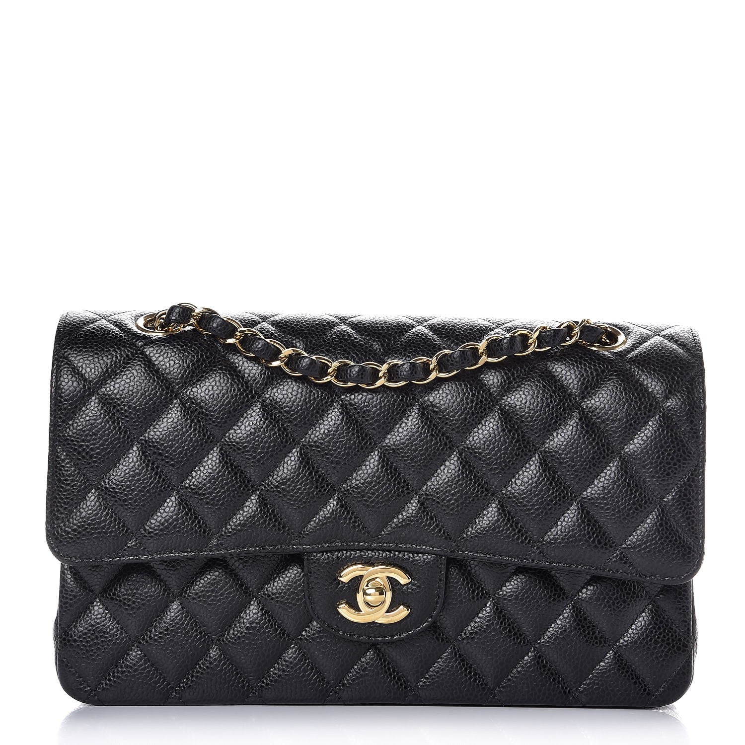 Chanel Caviar Quilted Medium Double Flap Black 1 of 8