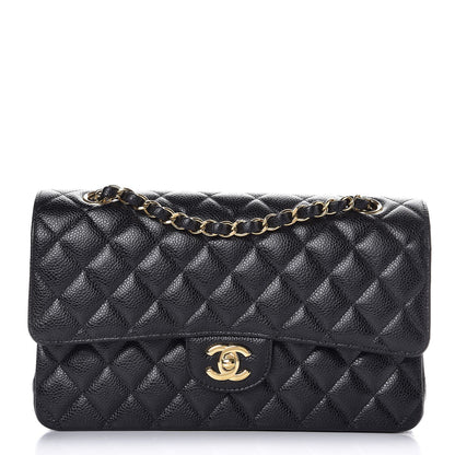 Chanel Caviar Quilted Medium Double Flap Black 1 of 8
