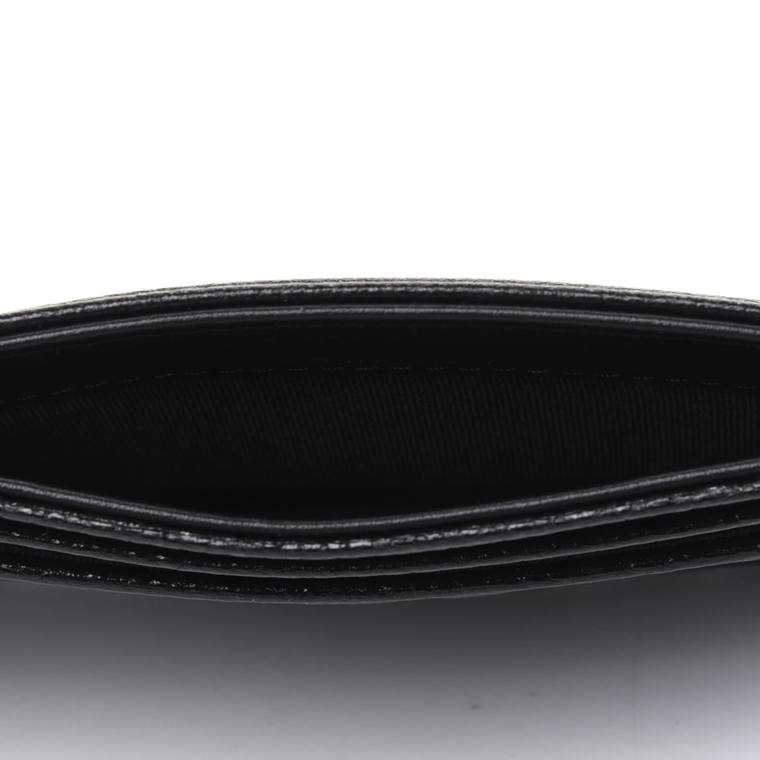 Chanel Caviar Camellia Embossed Card Holder Black 4 of 11