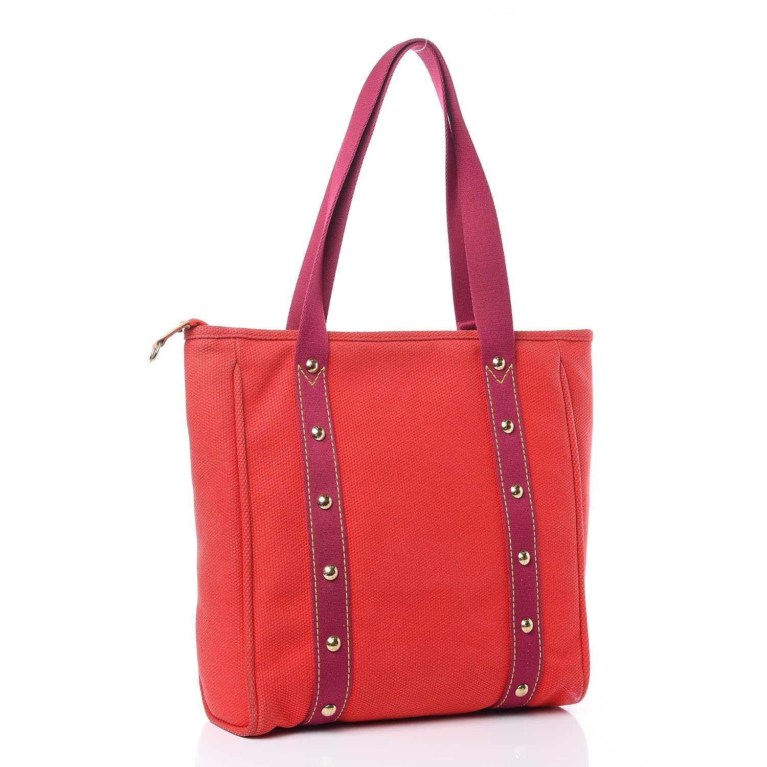 Louis Vuitton Toile Antigua Cabas MM Red 3 of 14