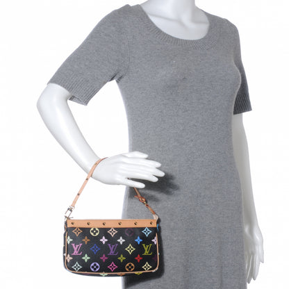 Louis Vuitton Monogram Multicolor Pochette Accessories Black 2 of 8