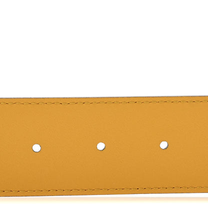 Gucci Textured Dollar Calfskin Criss-Cross Double G Memorable Buckle 40mm Belt 100 40 Dusty Azure Crop 4 of 6