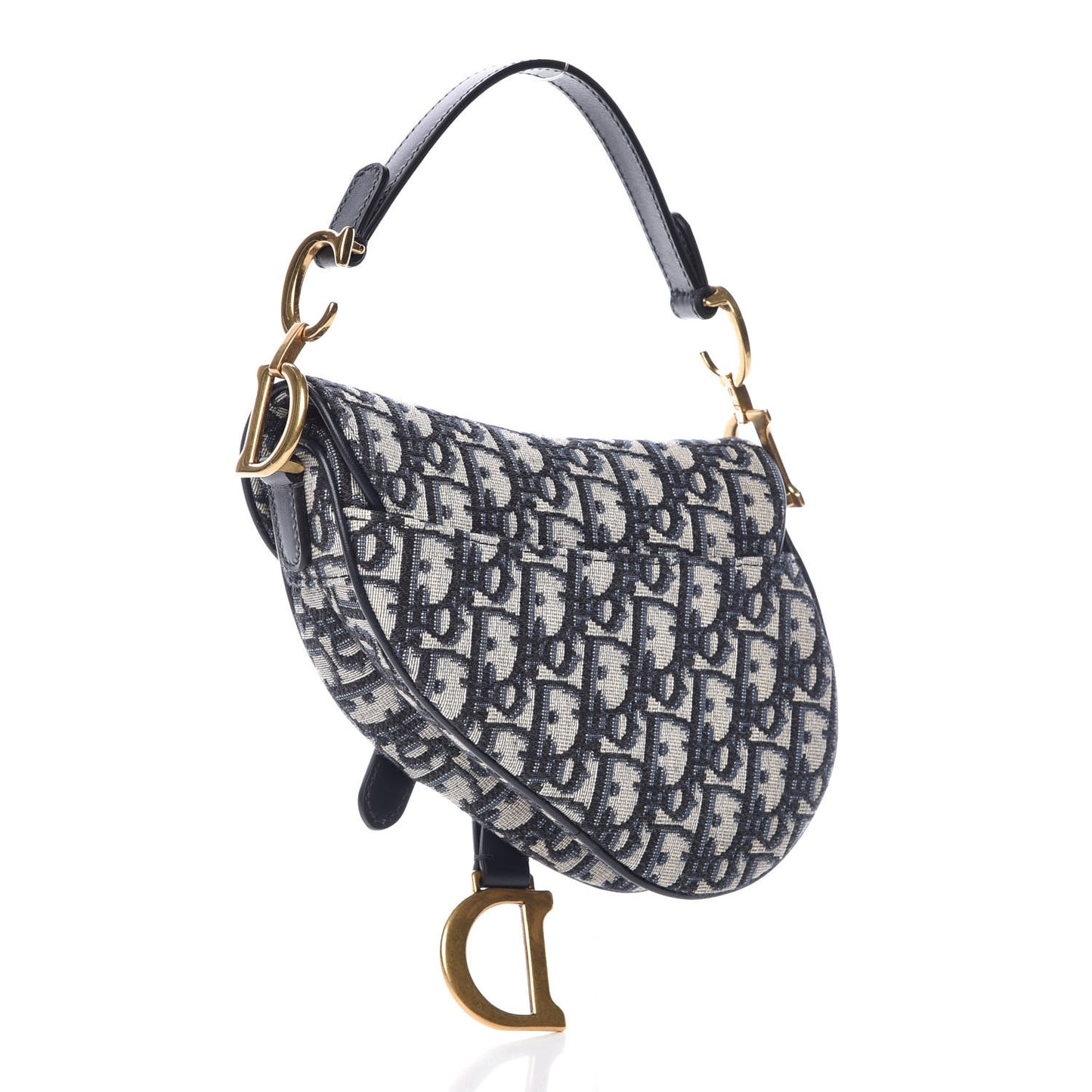 Oblique Mini Saddle Bag Blue
