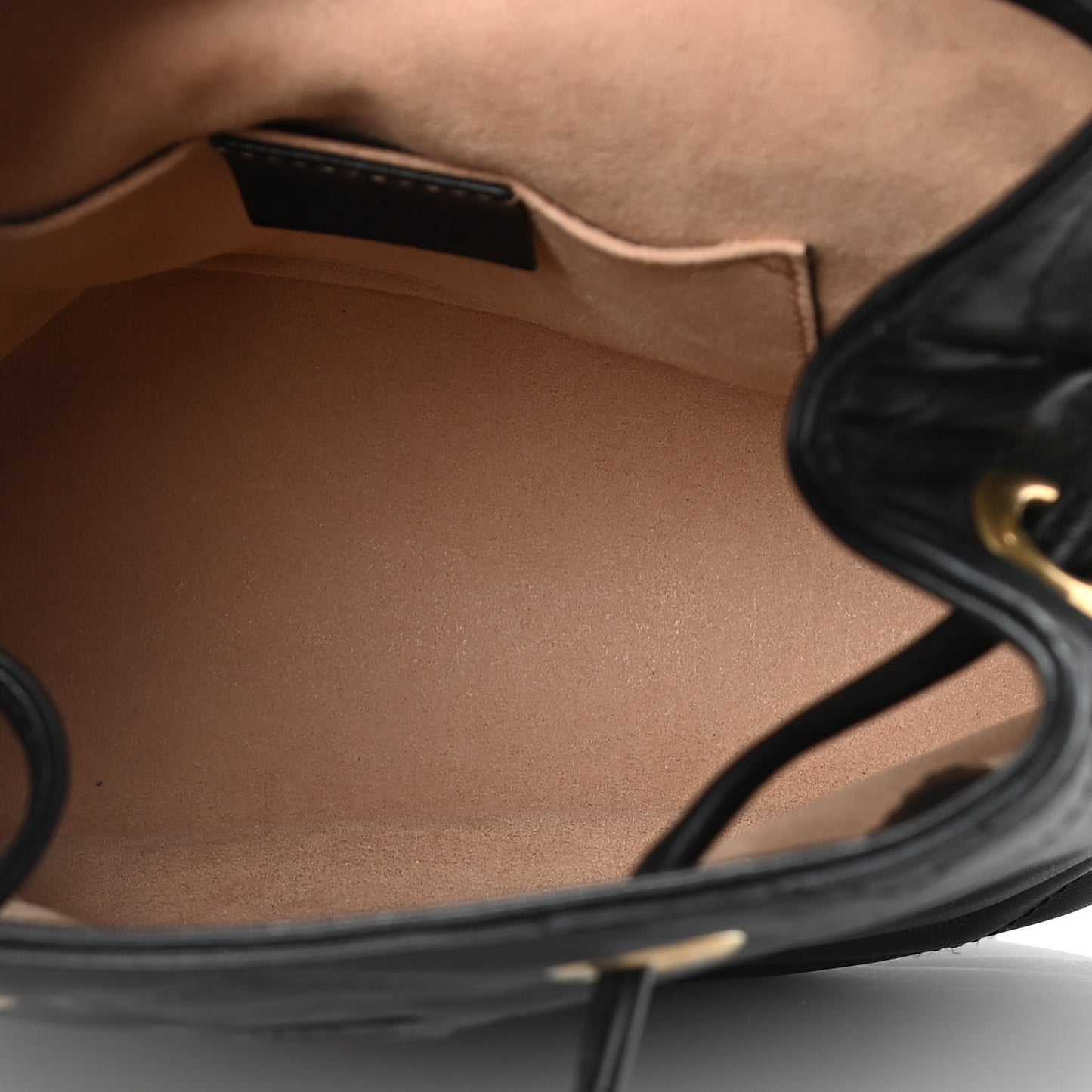 Calfskin Matelasse GG Marmont Flap Backpack Black