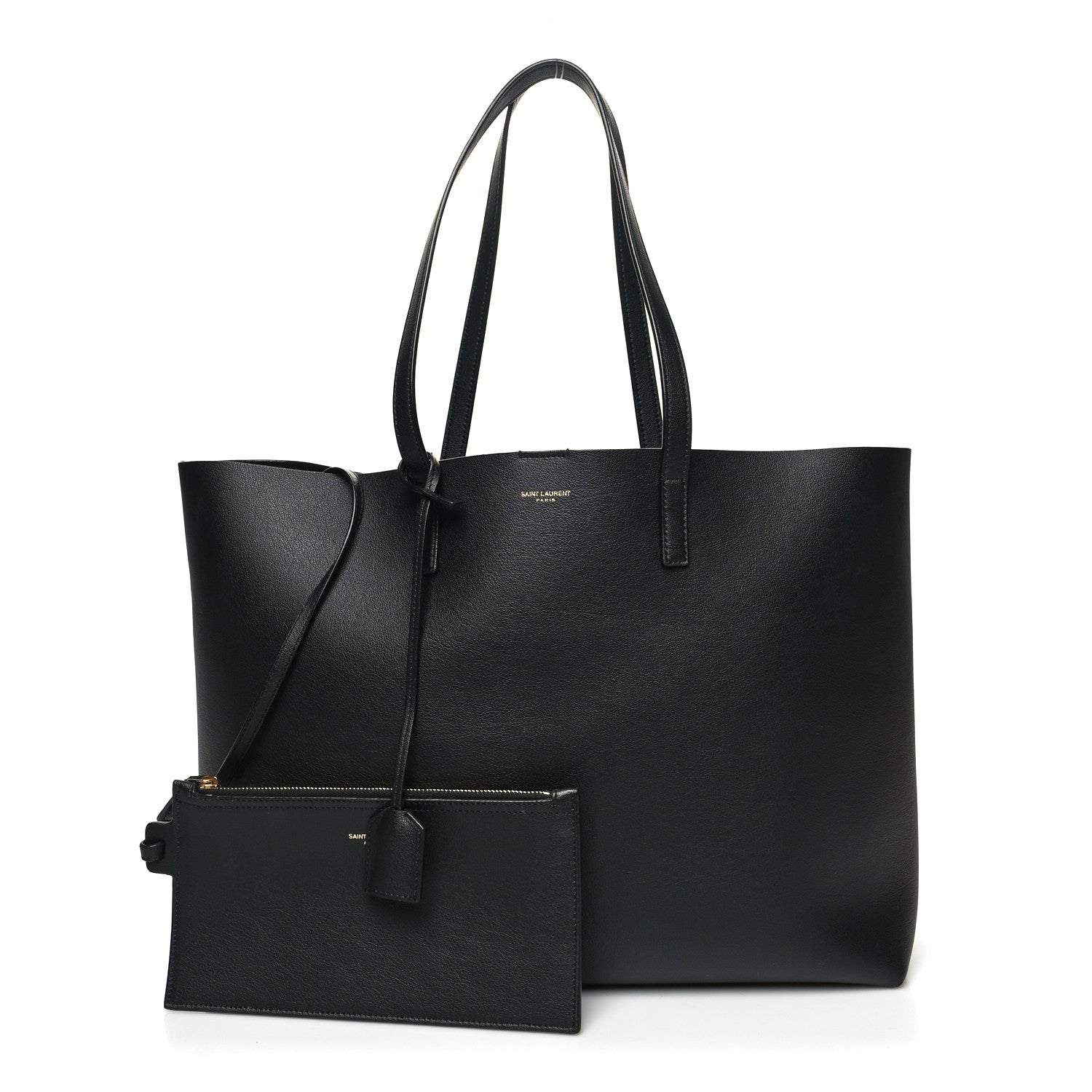 Saint Laurent Calfskin Large Shopping Tote Black 1 of 14