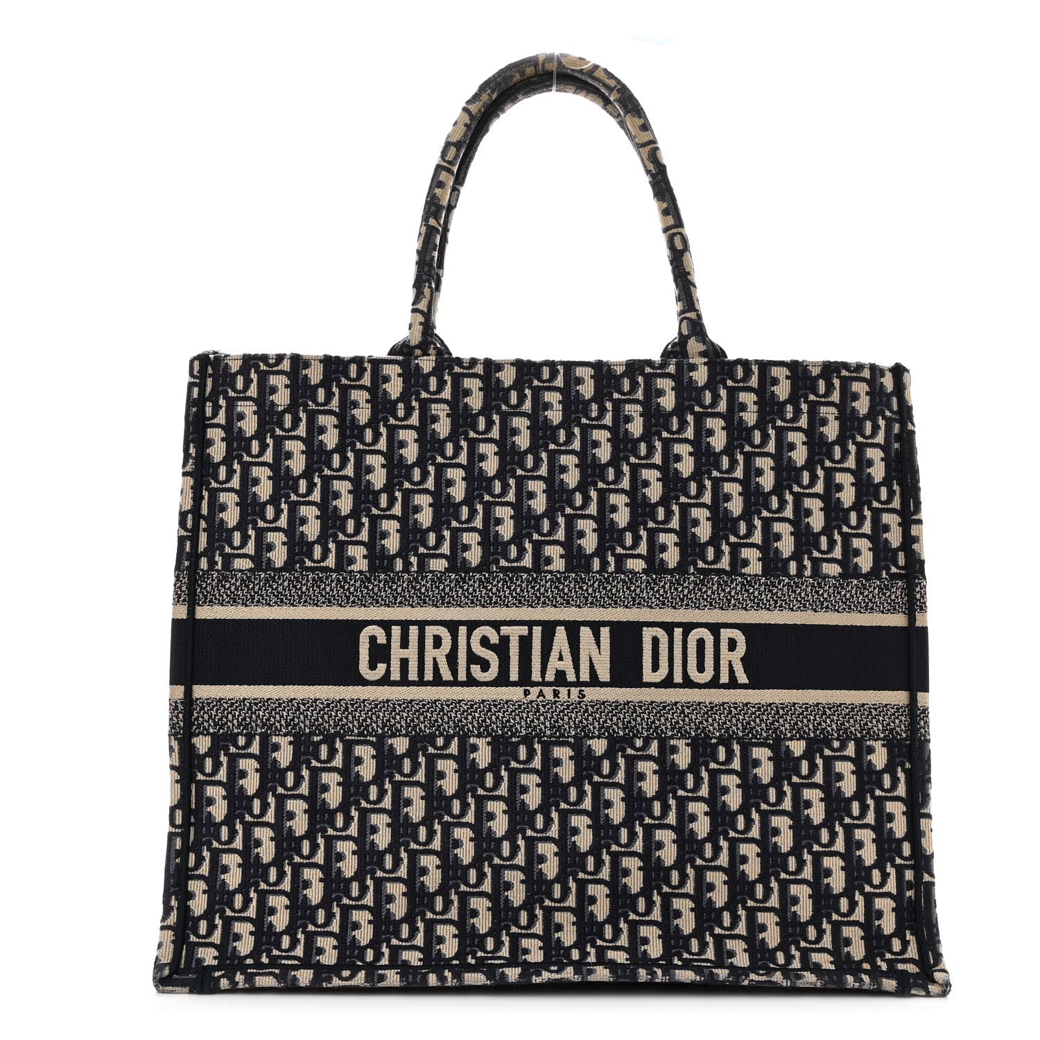 Christian Dior Oblique Book Tote Blue Multicolor 1 of 11