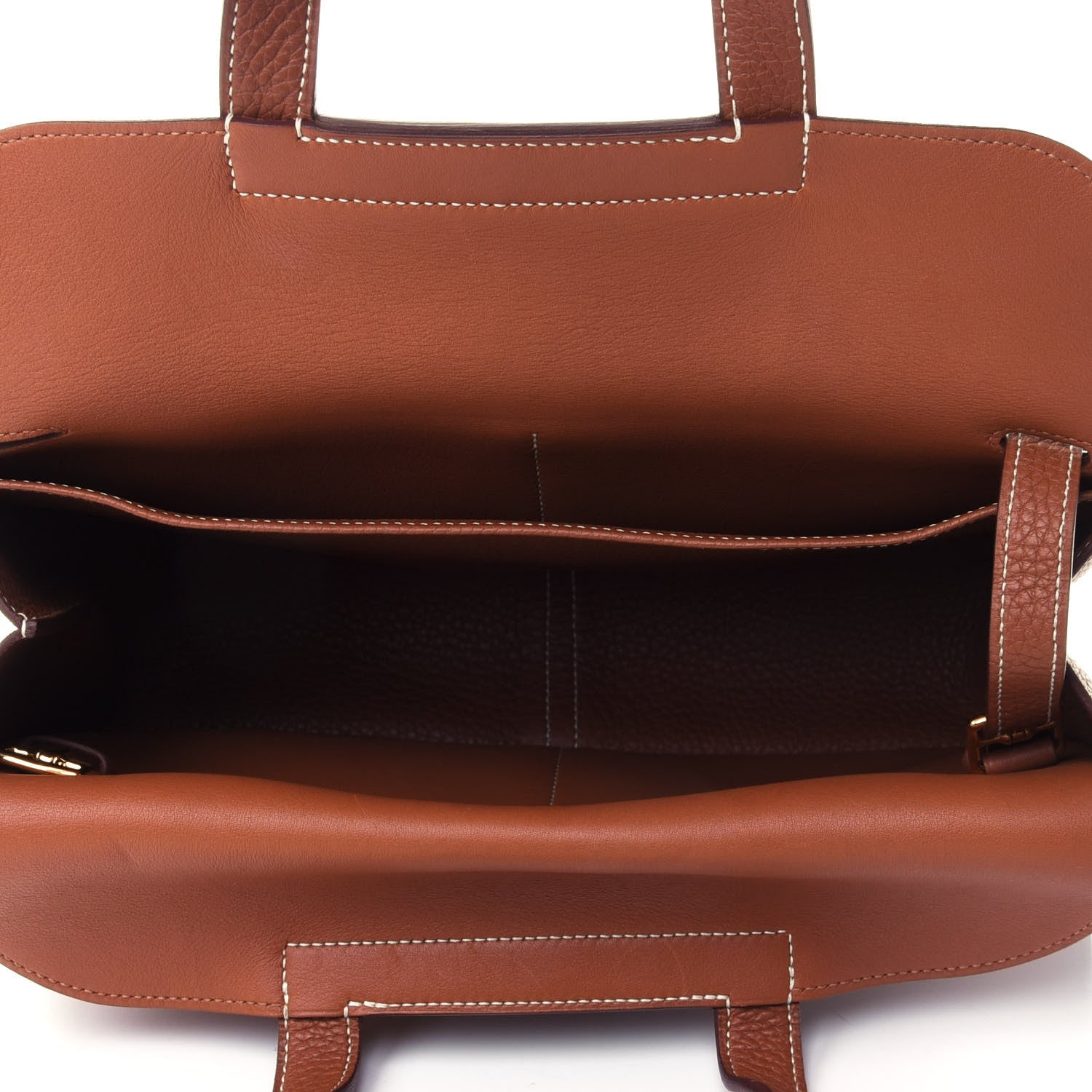 Hermes Taurillon Clemence Halzan 31 Gold 4 of 4