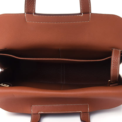 Hermes Taurillon Clemence Halzan 31 Gold 4 of 4