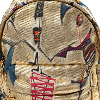 Chanel Graffiti Printed Canvas Street Spirit Backpack Multicolor 8 of 16