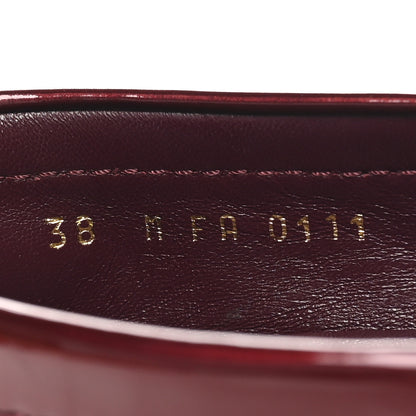 Louis Vuitton Patent Calfskin Oxford Loafers 38 Rouge Fauviste 7 of 9