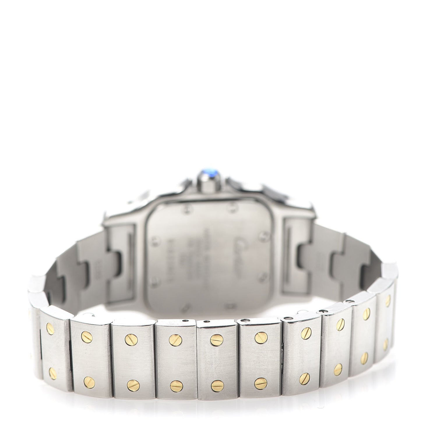 Stainless Steel 18K Yellow Gold 24mm Santos De Cartier Galbee Quartz Watch