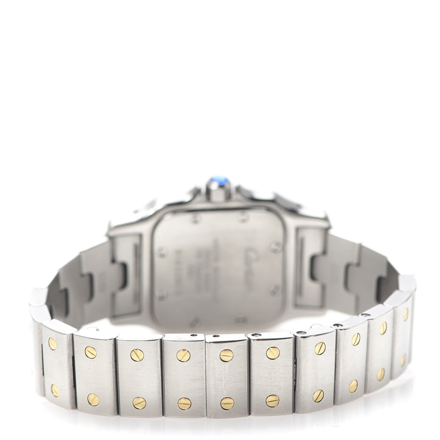 Cartier Stainless Steel 18K Yellow Gold 24mm Santos De Cartier Galbee Quartz Watch 4 of 7