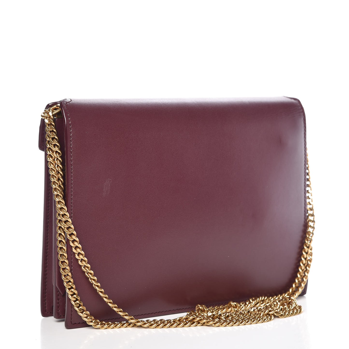 Smooth Calfskin Monogram Cassandra Clasp Bag Rouge Legion
