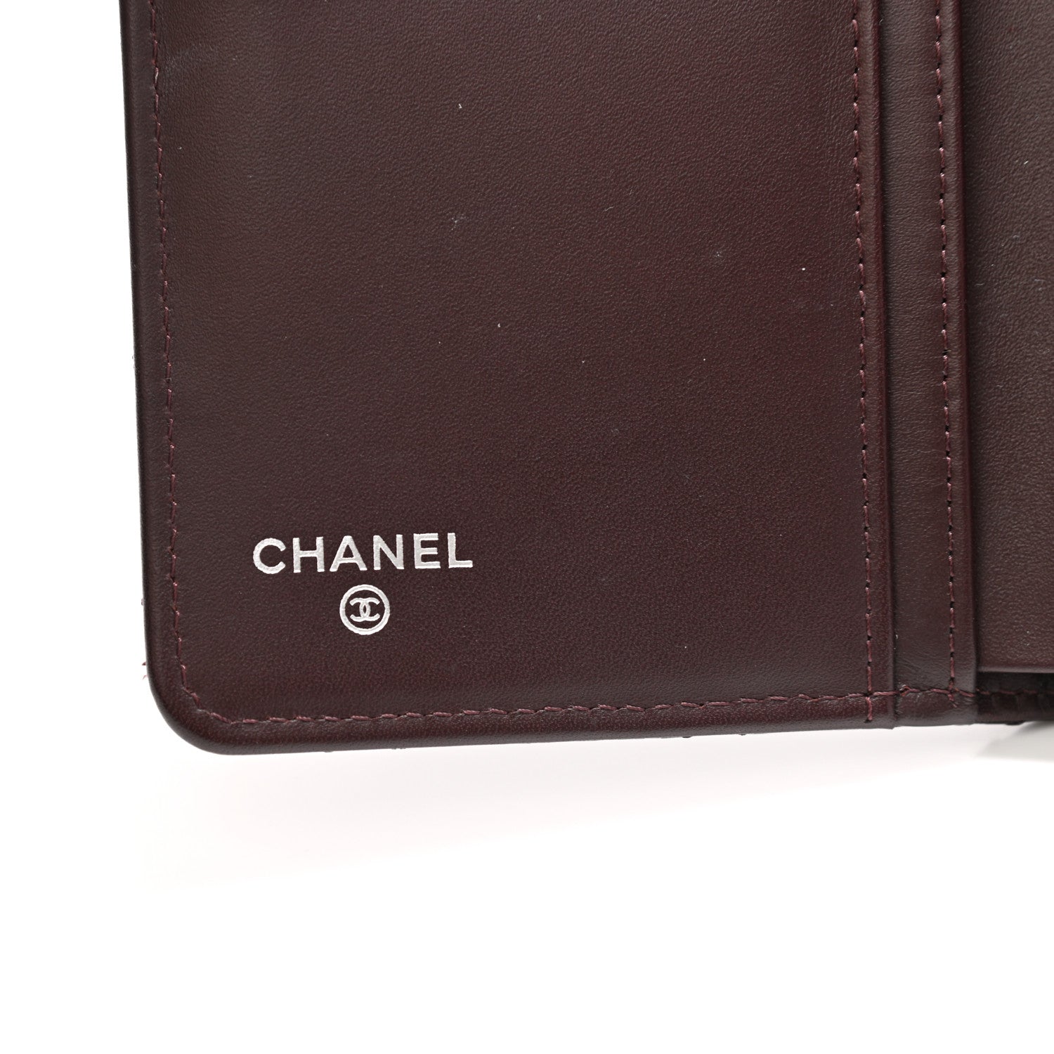 Chanel Caviar Quilted CC French Wallet Burgundy 6 of 10