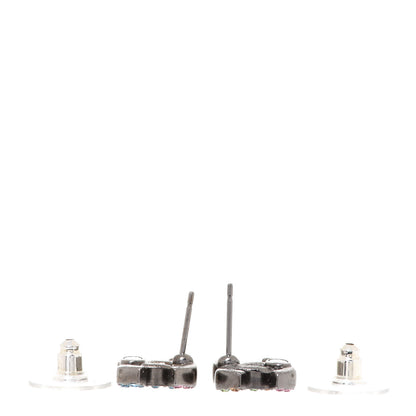 Chanel Ruthenium Crystal CC Earrings Multicolor 3 of 5