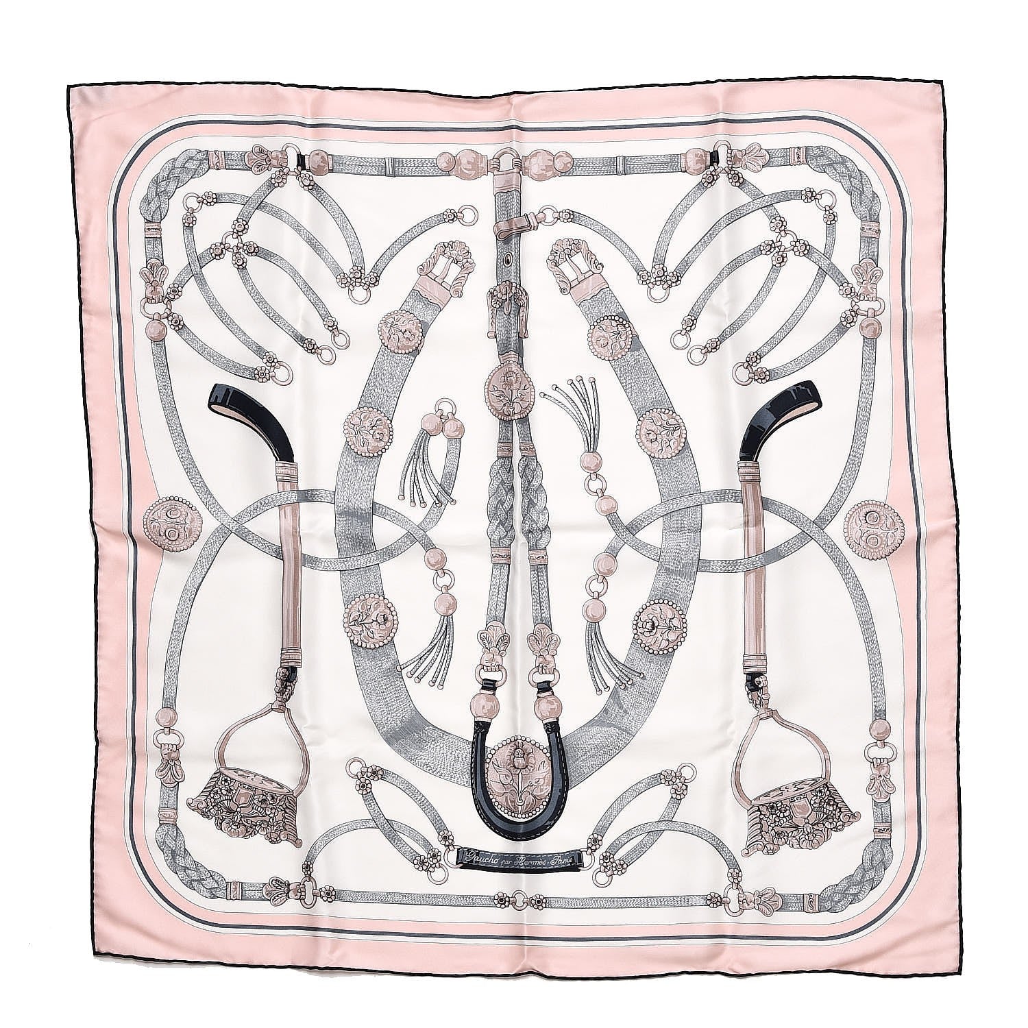 Hermes Silk Gaucho Par Paris Scarf 65 1 of 4