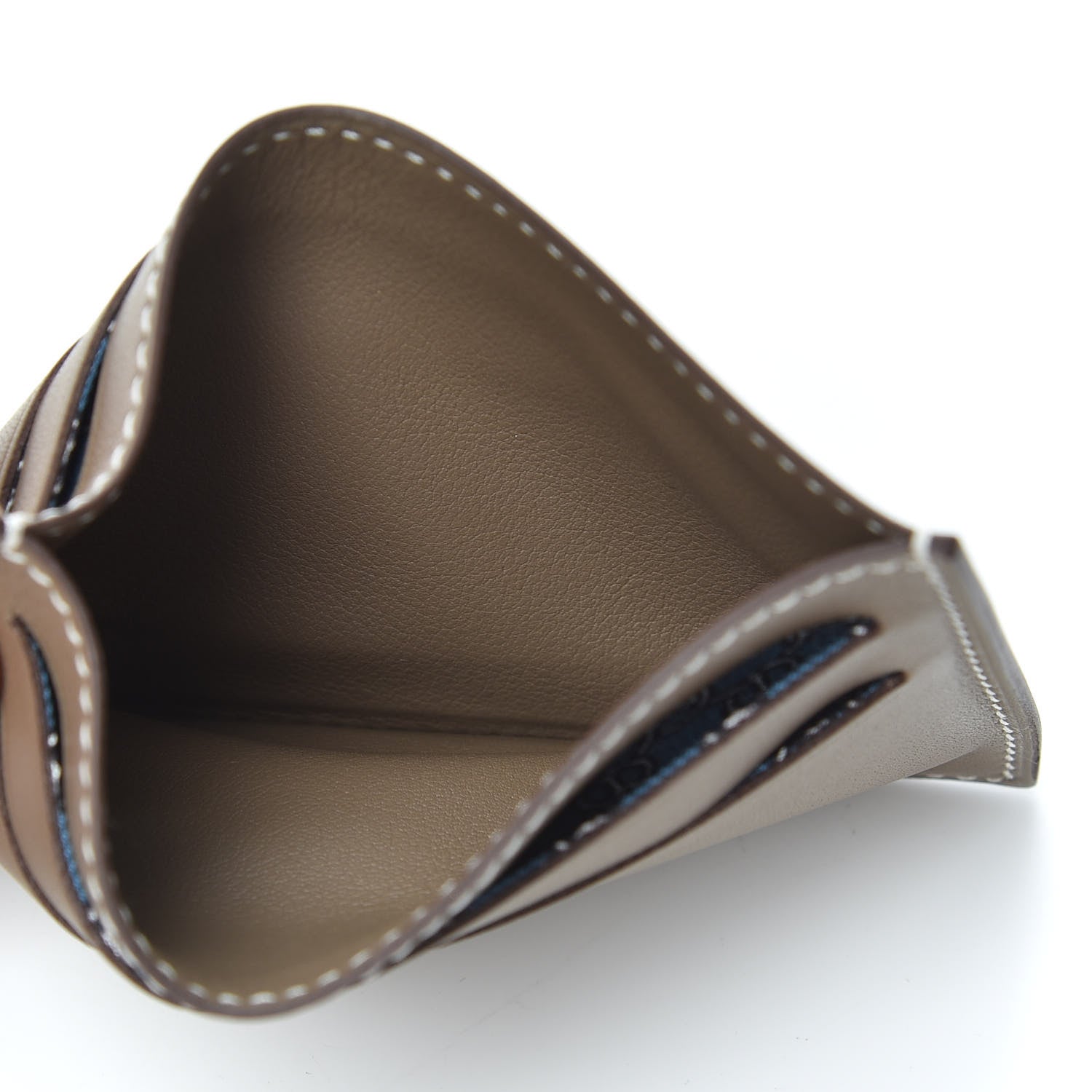 Hermes Swift Citizen Twill Card Case Etoupe 6 of 6