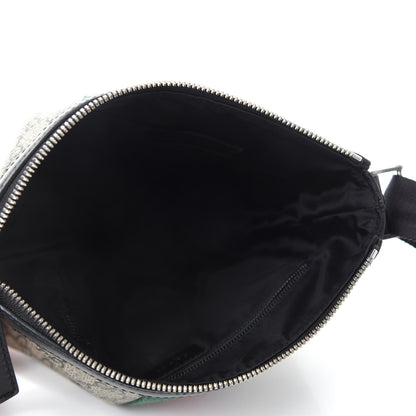 Gucci GG Supreme Monogram Web Messenger Bag Black 5 of 10