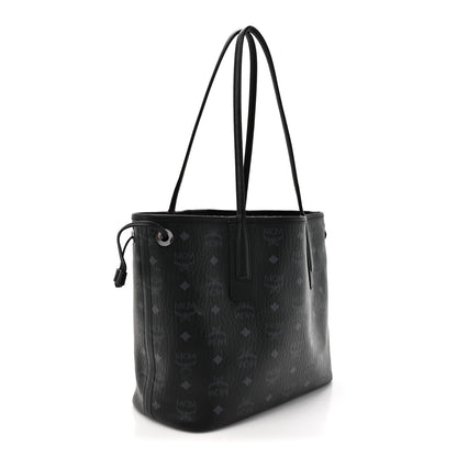 MCM Visetos Small Liz Reversible Shopper Tote Black 5 of 19