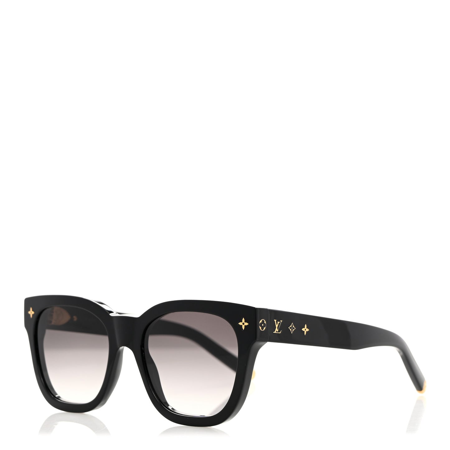 Acetate My Monogram Square Sunglasses Z1523W Black