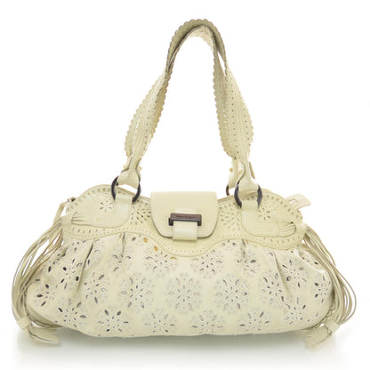 FASHIONPHILE SALVATOREFERRAGAMONappaLeatherEyeletLaceMarisa 1 of 7