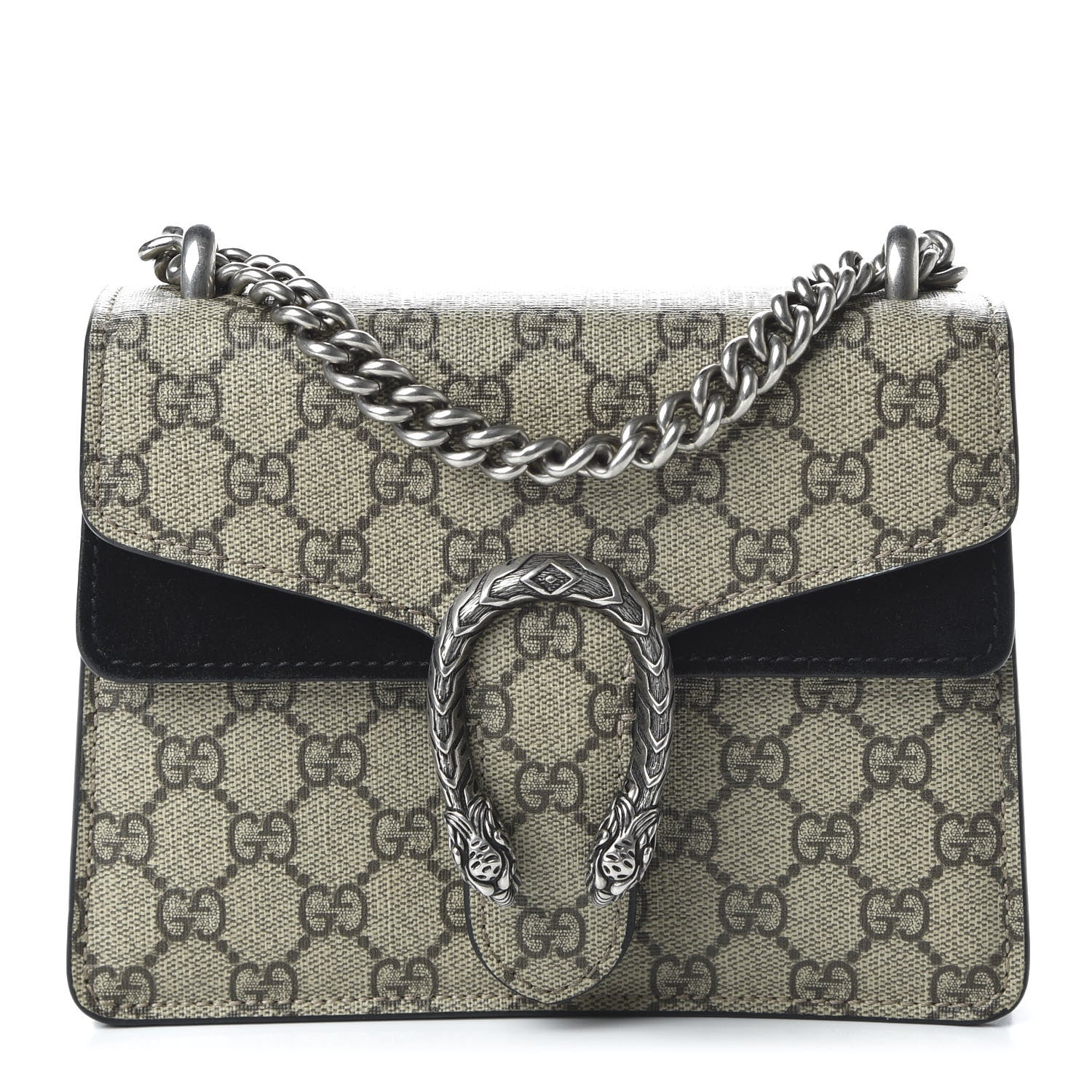 Gucci GG Supreme Monogram Mini Dionysus Shoulder Bag Black 1 of 10