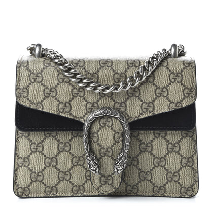 Gucci GG Supreme Monogram Mini Dionysus Shoulder Bag Black 1 of 10