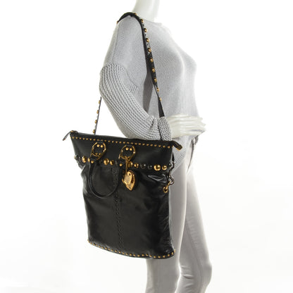 Gucci Calfskin Large Babouska Tote Black 2 of 7