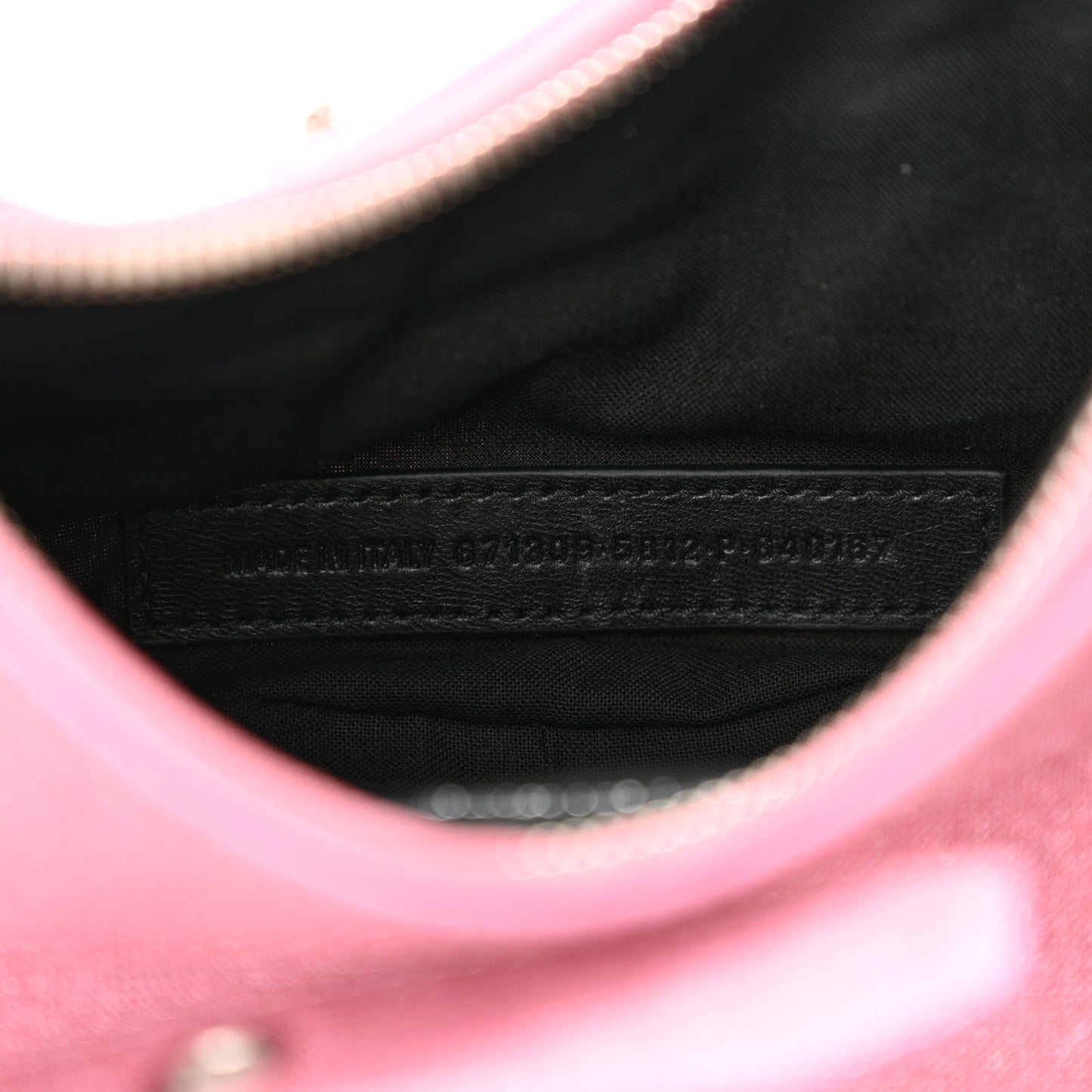 Sparkling Fabric Le Cagole Shoulder Bag XS Sweet Pink