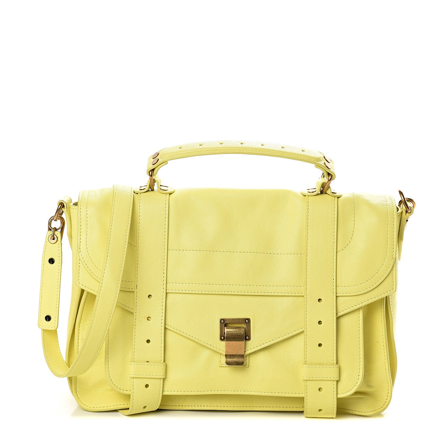 Proenza Schouler Lambskin Medium PS1 Satchel Sunshine 1 of 7
