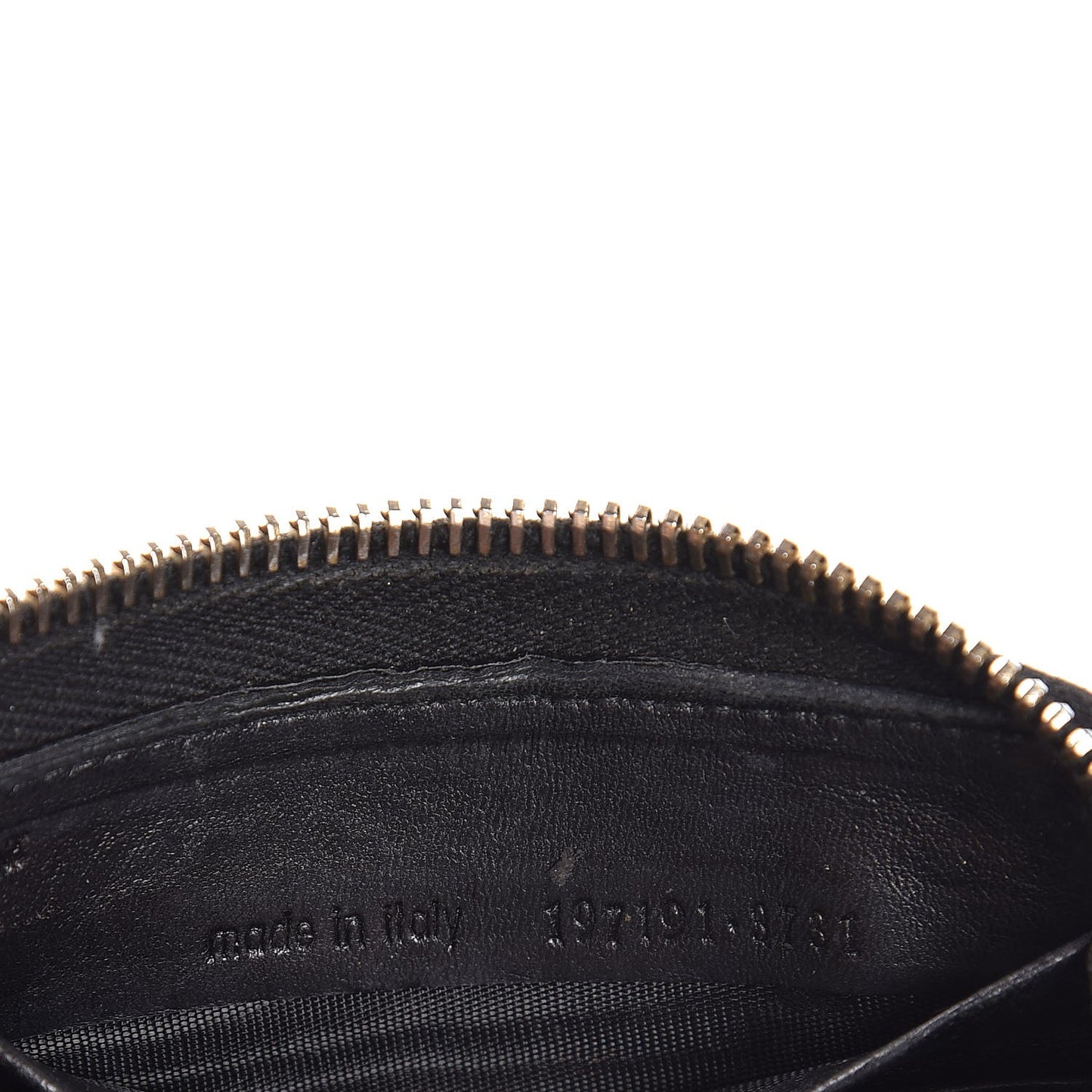Patent Y Mail Zip Around Wallet Black