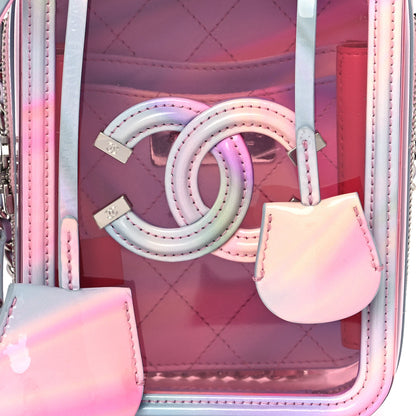 Chanel PVC Patent Calfskin Patent Lambskin Vertical Vanity Case Pink 10 of 14