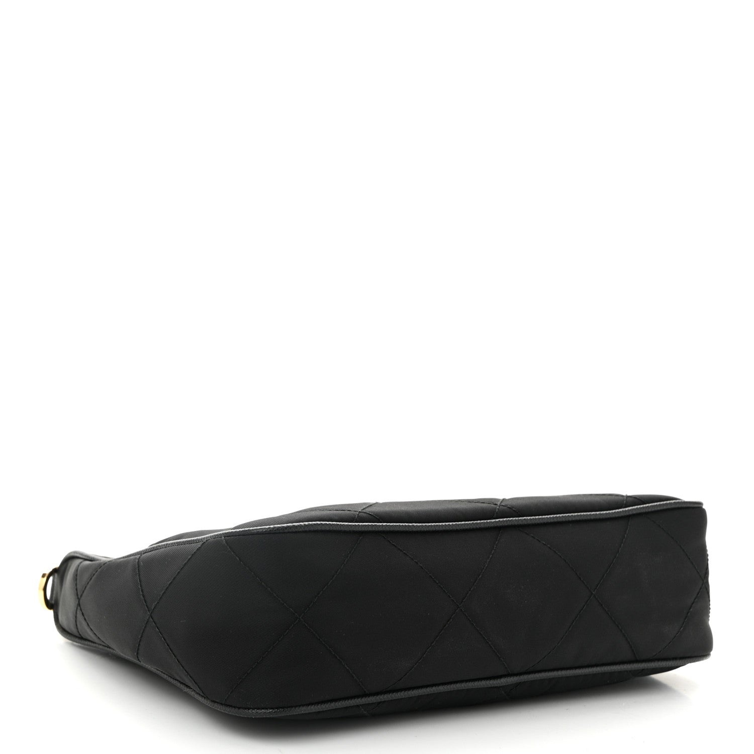 Prada Re-Nylon Saffiano Stitched Mini Re-Edition 1995 Chaine Shoulder Bag Black 4 of 10