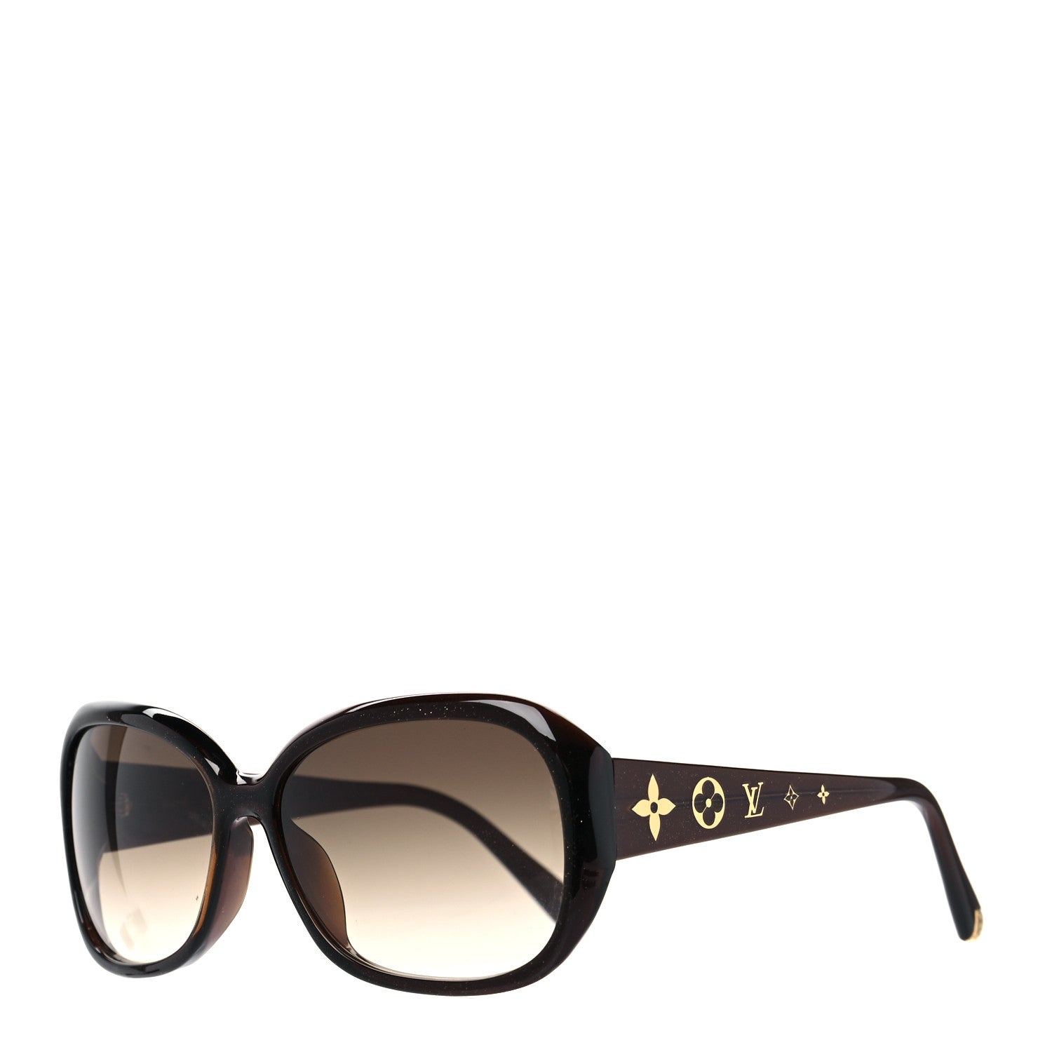 Louis Vuitton Acetate Obsession GM Sunglasses Z0459E Brown Glitter 1 of 8