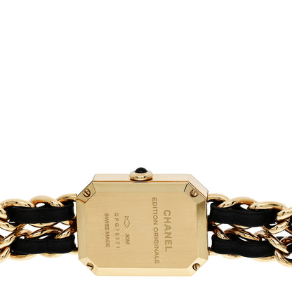 Chanel Stainless Steel Lambskin 20mm Chain Premiere Quartz Watch Gold XL 9 of 9