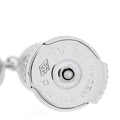 Van Cleef & Arpels 18K White Gold Diamond Palmyre Earrings 4 of 5