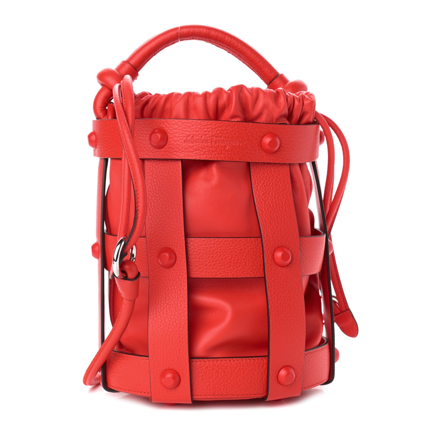 Calfskin Cage Bag Candy Apple Red