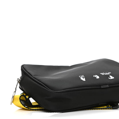 Off-White Nylon Logo Print Double Crossbody Bag Black 5 of 12