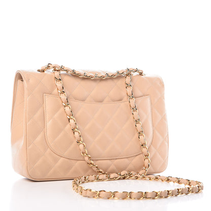 Chanel Caviar Quilted Jumbo Single Flap Beige Clair 4 of 9