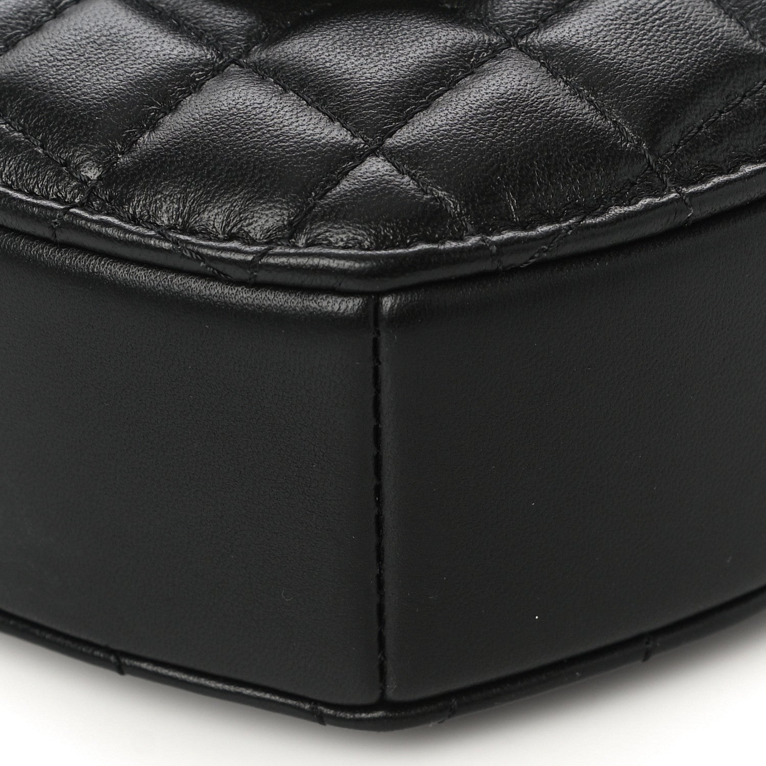 Chanel Lambskin Quilted CC In Love Heart Bag Black 9 of 10