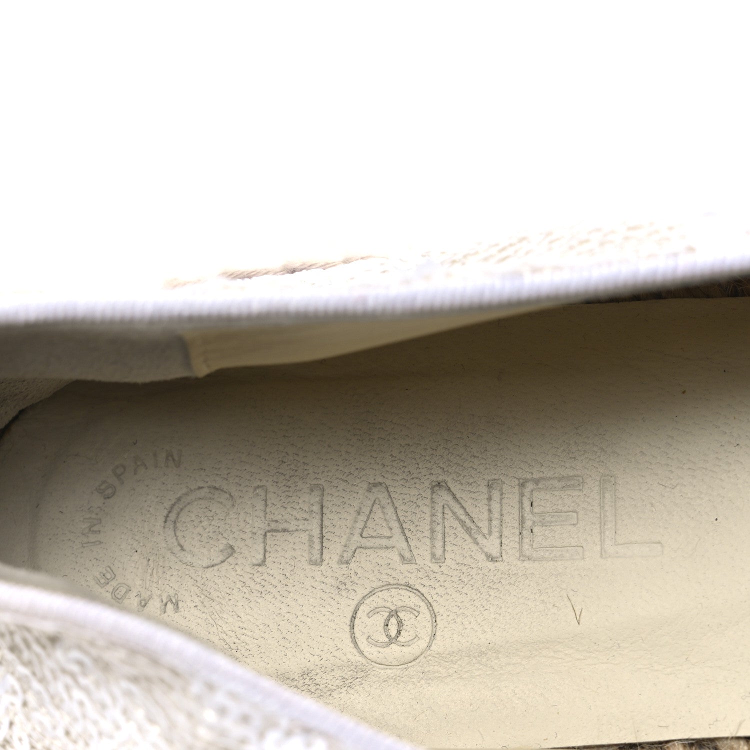 Chanel Patent Sequin CC Espadrilles 39 White 9 of 11
