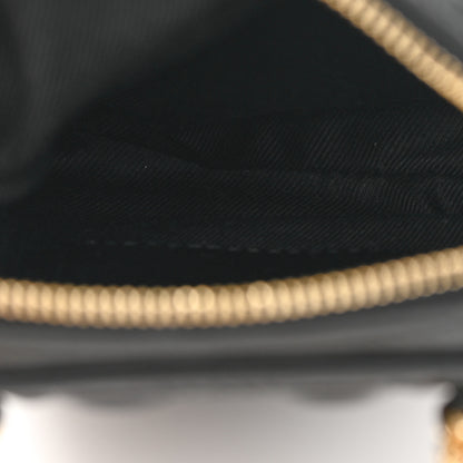 Burberry Lambskin Quilted Mini Lola Vertical Crossbody Bag Black 5 of 10
